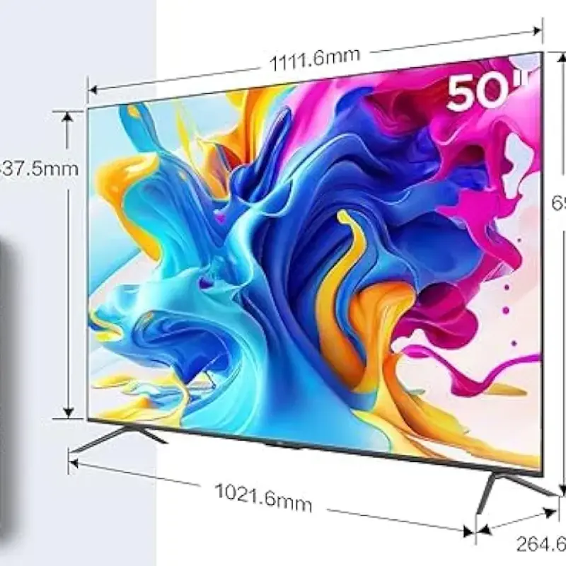 شاشه تى سى ال 50بوصه QLED سمارت بدون فريم 50P7K