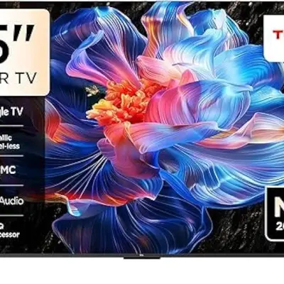 شاشه تى سى ال 55بوصه سمارت جوجل 4K بدون فريم 55P6K