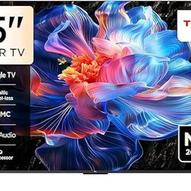 شاشه تى سى ال 55بوصه سمارت جوجل 4K بدون فريم 55P6K