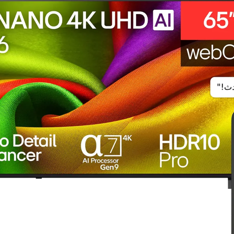 شاشه ال جى 65بوصه سمارت ريموت ماجيك 4K نانو 65NU840B6LA