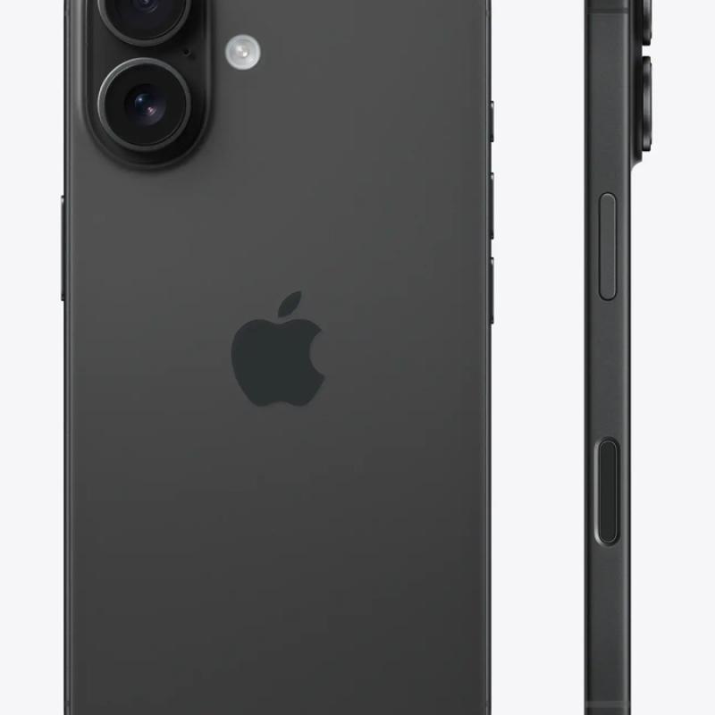 Apple iPhone 16 - 128GB/ 8GB - (Ar&EN) - Single Sim - Black