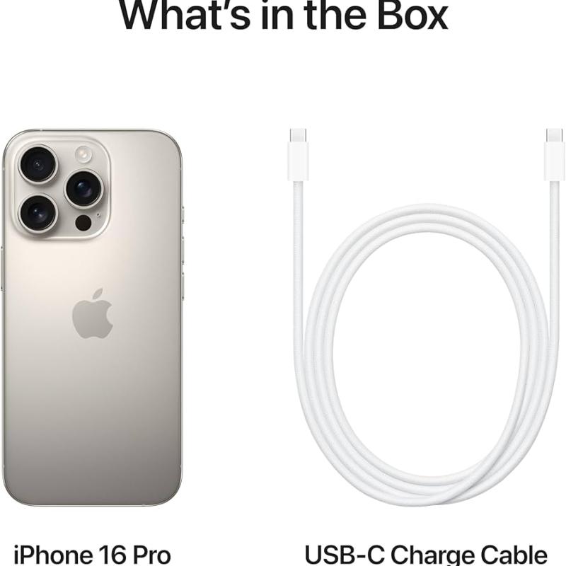 Apple iPhone 16 Pro - 1TB/8GB - Natural Titanium (ضمان محلي 24 شهر)