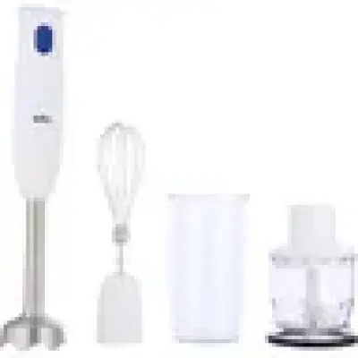 هاند بلندر براون 450وات كبه ومضرب بيض 4*1 ابيض MQ10202MWH